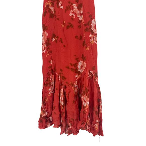 Reformation Women's Coral Bloom Aiko Dress Size 6 - Picture 9 of 11
